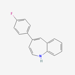 molecular formula C16H12FN B12116107 1H-1-Benzazepine, 4-(4-fluorophenyl)- CAS No. 1030422-02-6