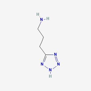 molecular formula C4H9N5 B1211611 1H-Tetrazole-5-propanamine CAS No. 56217-93-7