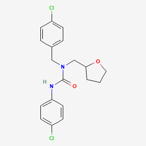 1-(4-Chlorobenzyl)-3-(4-chlorophenyl)-1-(tetrahydrofuran-2-ylmethyl)urea