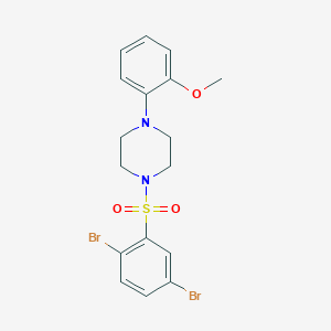 1-(2,5-Dibromobenzenesulfonyl)-4-(2-methoxyphenyl)piperazine