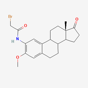 molecular formula C21H26BrNO3 B1211612 2-Bromoacetamidoestrone methyl ether CAS No. 60973-95-7