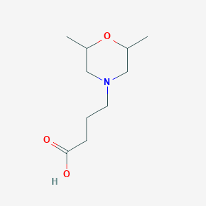 molecular formula C10H19NO3 B12116164 4-(2,6-Dimethylmorpholin-4-yl)butanoic acid 