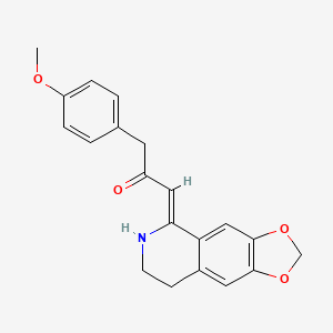 (1Z)-1-(7,8-dihydro[1,3]dioxolo[4,5-g]isoquinolin-5(6H)-ylidene)-3-(4-methoxyphenyl)propan-2-one