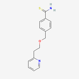 Benzenecarbothioamide, 4-[[2-(2-pyridinyl)ethoxy]methyl]-