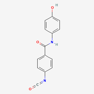 molecular formula C14H10N2O3 B12116225 N-(4-hydroxyphenyl)-4-isocyanatobenzamide CAS No. 406708-87-0