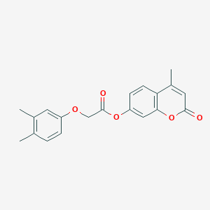 4-methyl-2-oxo-2H-chromen-7-yl 2-(3,4-dimethylphenoxy)acetate