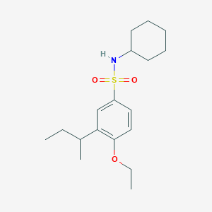 Cyclohexyl{[4-ethoxy-3-(methylpropyl)phenyl]sulfonyl}amine