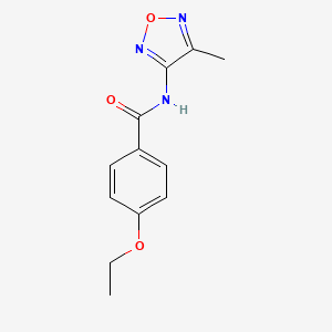 molecular formula C12H13N3O3 B12116338 4-ethoxy-N-(4-methyl-1,2,5-oxadiazol-3-yl)benzamide 