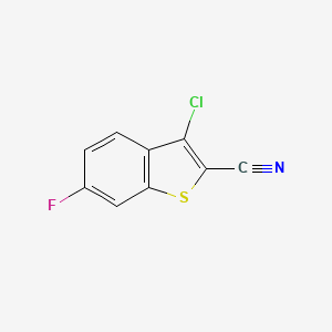 3-Chloro-6-fluoro-1-benzothiophene-2-carbonitrile