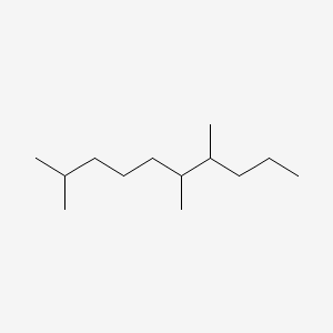 molecular formula C13H28 B1211635 2,6,7-三甲基癸烷 CAS No. 62108-25-2
