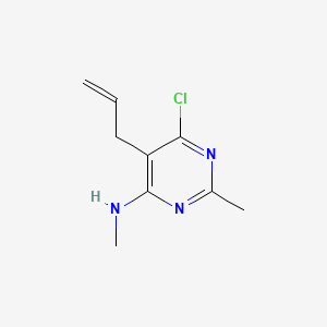 4-Pyrimidinamine, 6-chloro-N,2-dimethyl-5-(2-propenyl)-