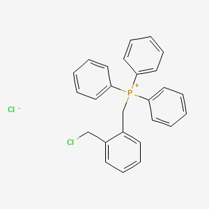 molecular formula C26H23Cl2P B12116410 (2-(Chloromethyl)benzyl)triphenylphosphonium chloride 