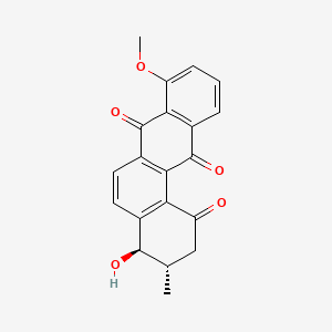 molecular formula C20H16O5 B1211649 福建霉素 B CAS No. 130548-09-3