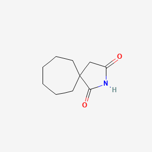 molecular formula C10H15NO2 B12116592 2-Azaspiro[4.6]undecane-1,3-dione 