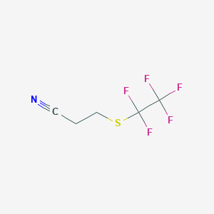 3-Pentafluoroethylsulfanyl-propionitrile