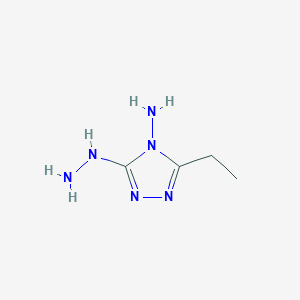 3-ethyl-5-hydrazinyl-4H-1,2,4-triazol-4-amine