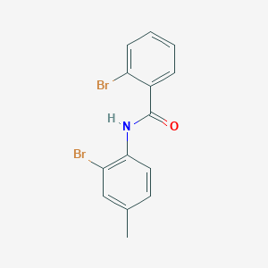 molecular formula C14H11Br2NO B12116632 2-bromo-N-(2-bromo-4-methylphenyl)benzamide 