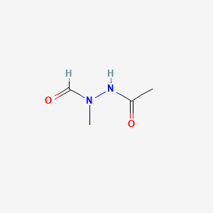 molecular formula C4H8N2O2 B1211664 1-Acetyl-2-methyl-2-formylhydrazine CAS No. 80045-65-4