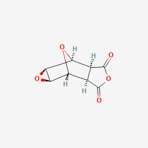 molecular formula C8H6O5 B1211668 exo-3,6-endo-Epoxy-4,5-epoxyhexahydrophthalic anhydride CAS No. 82660-86-4
