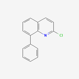 molecular formula C15H10ClN B12116680 2-Chloro-8-phenylquinoline 