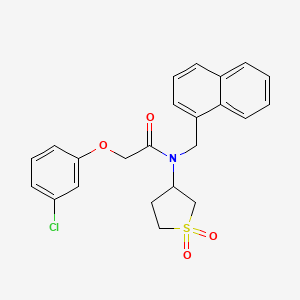 2-(3-chlorophenoxy)-N-(1,1-dioxidotetrahydrothiophen-3-yl)-N-(naphthalen-1-ylmethyl)acetamide