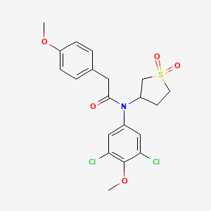 N-(3,5-dichloro-4-methoxyphenyl)-N-(1,1-dioxidotetrahydrothiophen-3-yl)-2-(4-methoxyphenyl)acetamide