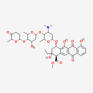 molecular formula C42H53NO15 B1211687 Aclucinomycin A CAS No. 79617-46-2