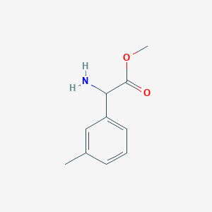 molecular formula C10H13NO2 B12116875 Methyl amino(3-methylphenyl)acetate 