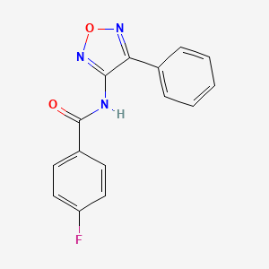 4-fluoro-N-(4-phenyl-1,2,5-oxadiazol-3-yl)benzamide