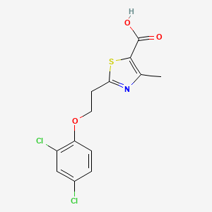 5-Thiazolecarboxylic acid, 2-[2-(2,4-dichlorophenoxy)ethyl]-4-methyl-