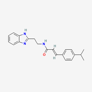 (E)-N-(2-(1H-benzo[d]imidazol-2-yl)ethyl)-3-(4-isopropylphenyl)acrylamide