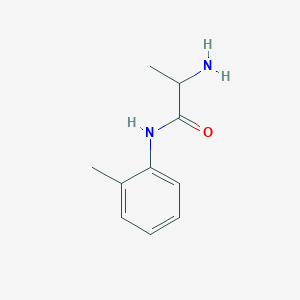 molecular formula C10H14N2O B12116997 2-Amino-N-o-tolyl-propionamide 