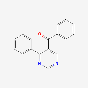 molecular formula C17H12N2O B12117073 Phenyl(4-phenylpyrimidin-5-yl)methanone CAS No. 87379-49-5