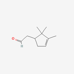 molecular formula C10H16O B1211711 2-(2,2,3-Trimethylcyclopent-3-en-1-yl)acetaldehyde CAS No. 91819-58-8