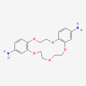 6,7,9,10,17,18-Hexahydrodibenzo[b,h][1,4,7,10,13]pentaoxacyclopentadecine-3,13-diamine