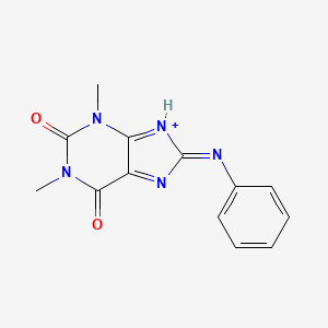 1H-purine-2,6-dione, 3,7-dihydro-1,3-dimethyl-8-(phenylamino)-