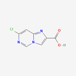 molecular formula C7H4ClN3O2 B12117214 7-Chloroimidazo[1,2-c]pyrimidine-2-carboxylic acid 