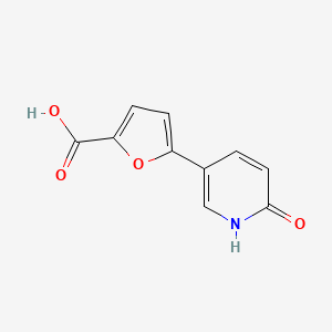 molecular formula C10H7NO4 B12117221 5-(6-Oxo-1,6-dihydropyridin-3-yl)furan-2-carboxylic acid CAS No. 893729-87-8