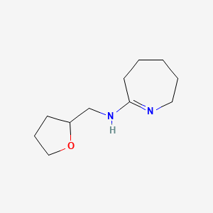 molecular formula C11H20N2O B12117267 N-(azepan-2-ylidene)-1-(oxolan-2-yl)methanamine 