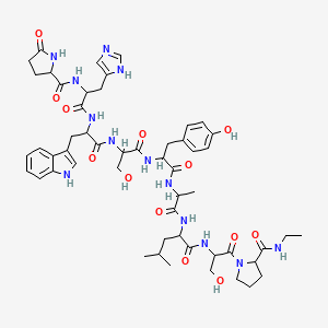 molecular formula C53H71N13O13 B12117338 Pyr-His-Trp-Ser-Tyr-D-Ala-Leu-Ser-Pro-NHEt 