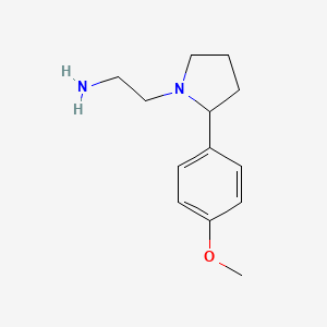 (2-[2-(4-Methoxyphenyl)pyrrolidin-1-YL]ethyl)amine