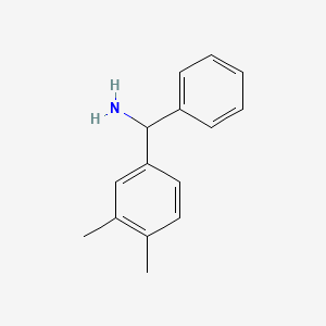 molecular formula C15H17N B12117365 (3,4-Dimethylphenyl)(phenyl)methanamine 