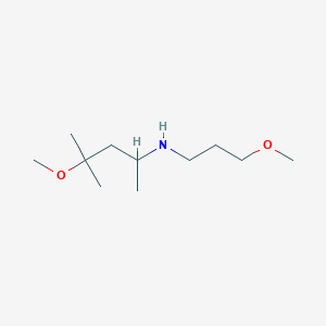 molecular formula C11H25NO2 B12117381 (4-Methoxy-4-methylpentan-2-yl)(3-methoxypropyl)amine 