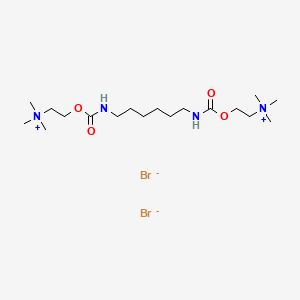 molecular formula C18H40Br2N4O4 B1211740 Hexcarbacholine bromide CAS No. 306-41-2