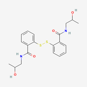 B1211742 2,2'-dithiobis(N-2-hydroxypropylbenzamide) CAS No. 73845-37-1
