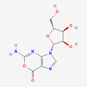 molecular formula C10H12N4O6 B1211743 氧杂苷 CAS No. 80394-72-5