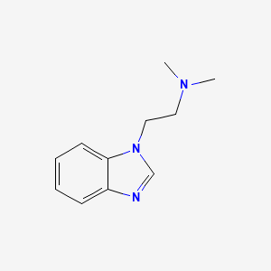 molecular formula C11H15N3 B12117443 2-(benzimidazol-1-yl)-N,N-dimethylethanamine 