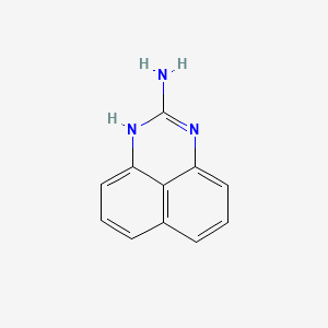 molecular formula C11H9N3 B1211749 1H- перимидин-2-амин CAS No. 28832-64-6