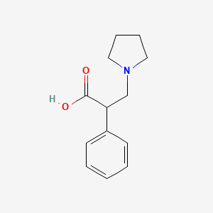 2-Phenyl-3-(pyrrolidin-1-yl)propanoic acid