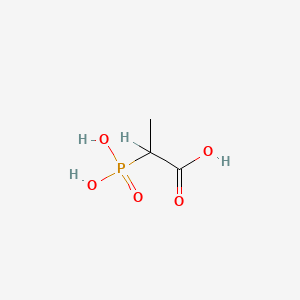 molecular formula C3H7O5P B1211754 2-膦酸丙酸 CAS No. 5962-41-4